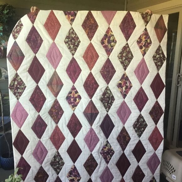 Handmade Quilt. NWOT. 64” x 56” - Picture 3 of 11